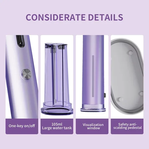 Miniatura 7 de Heapsion Vaporizador para ropa, vaporizador y plancha portátil 2 en 1 con autolimpieza, potente de 1200 W y calentamiento rápido de 30 segundos