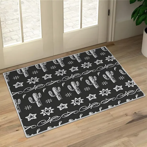 Miniatura 7 de Aztec 2x3 Area Rugs for Living Room Washable Non Slip - Rustic Carpet Low Pile Soft - Abstract Rug for Bedroom Dining Room Kitchen Entryway Indoor