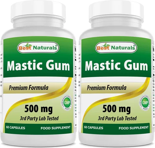 Miniatura 9 de Best Naturals Paquete de 2 cápsulas de masilla de 500 mg – 60 unidades – (sin OGM) (sin gluten) – Promueve la salud saludable del estómago