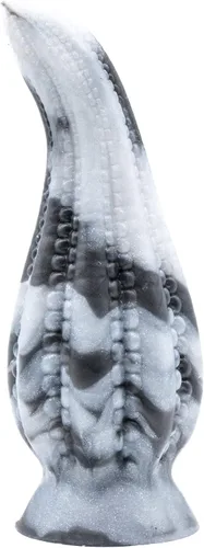 Miniatura 6 de Dakken - Consolador con ventosa de tentáculo, diseño de mármol negro/blanco, hecho a mano en los Estados Unidos, juguetes sexuales para adultos (XL)