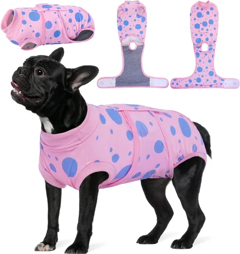 Miniatura 36 de Kuoser - Traje de recuperación para cirugía de perro, traje de recuperación suave y transpirable para perros, para esterilización femenina
