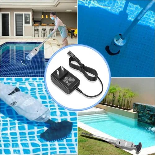 Miniatura 6 de Cargador de aspiradora de piscina de 5 V apto para aspiradora de piscina de mano recargable Intex, cable de alimentación de repuesto compatible