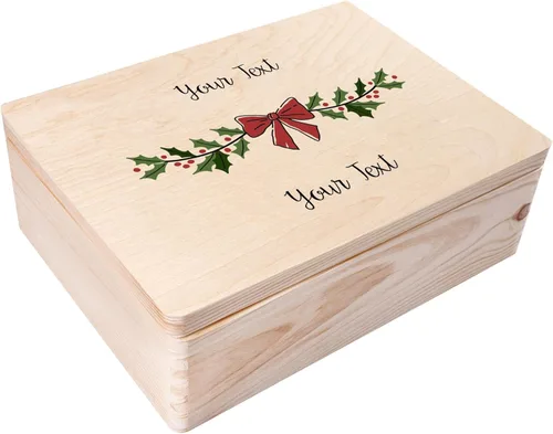 Miniatura 32 de Creative Deco Caja Grande de Madera Negra para Almacenamiento con Tapa con Bisagras 11.8 x 7.87 x 5.51 pulgadas (+-0.5) Caja de Regalo para Negro
