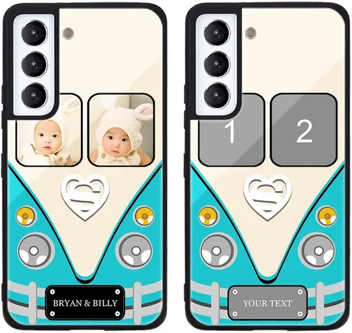 Miniatura 615 de Funda de teléfono personalizada para Samsung Galaxy S22+ / S22 Plus 5G, funda de TPU suave de vidrio templado antiarañazos personalizada con foto