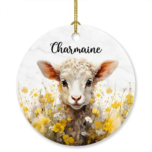 Miniatura 11 de Adorno de elefante de Navidad 2025, lindo adorno de elefante personalizado para árbol de Navidad, adornos de elefantes florales para bebés, regalos