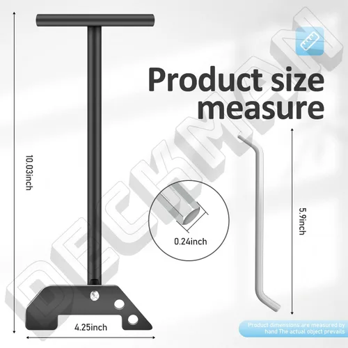 Miniatura 5 de Llave de desatascamiento para triturador de basura, llave de desatasco, para desalojar atascos o desorden desde arriba del fregadero, compatible