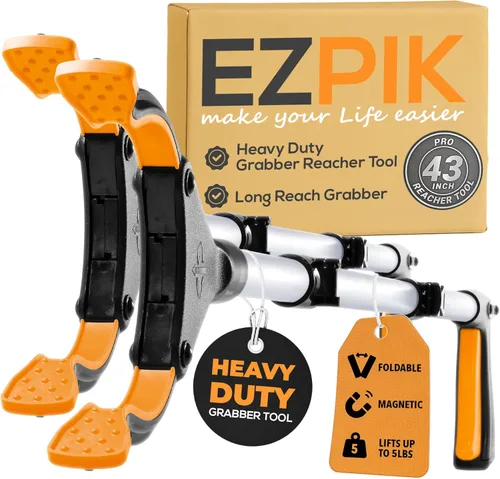 Miniatura 19 de EZPIK Pro herramienta de agarre plegable de 43" para personas mayores - Herramienta de agarre para ancianos, herramienta de alcance resistente
