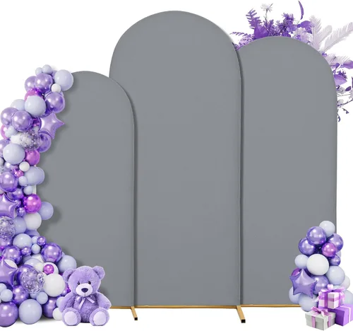 Miniatura 7 de Funda para arco de boda de 6 pies, tela elástica para arcos pequeños, cabinas de fotos y decoración de fiestas, para cumpleaños, duchas