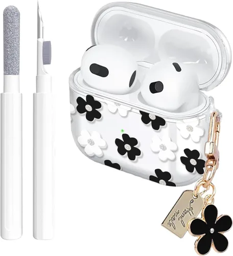 Miniatura 29 de Aircawin Funda transparente para Airpods, funda protectora a prueba de golpes para Airpod 1 y 2, accesorios de protección completa de TPU suave