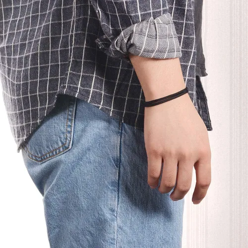 Miniatura 7 de Jeka 6 pulseras ajustables de cuerda trenzada náutica hecha a mano para hombre