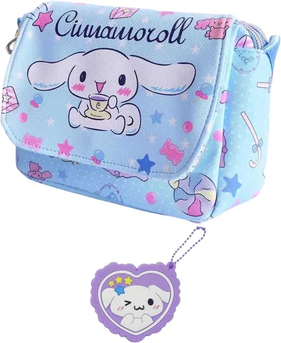 Bonita bolsa cruzada con correa de hombro ajustable y espejo, bolso Kawaii con hebilla, monedero, bolso de hombro, bolsa de monedero, accesorios
