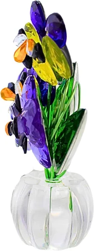 Miniatura 4 de Ganz 4 Pulgadas Pansy Posy Pot Acrílico Multicolor