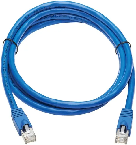 Miniatura 2 de TRIPP LITE Cable Ethernet Cat6a 10G, PoE, CMR-LP, cable de conexión de red Snagless F/UTP (RJ45 M/M), azul, 6 pies (N261P-006-BL)
