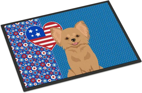 Miniatura 162 de Caroline's Treasures WDK5119JMAT Airedale Terrier USA - Tapete para interiores o exteriores, 24 x 36 pulgadas, tapete para puerta delantera