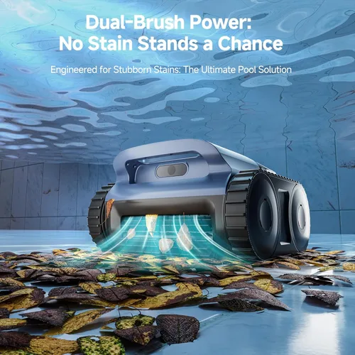 Miniatura 2 de Aspiradora robótica inalámbrica SAT 25 para piscina, navegación por sonar AI, tiempo de ejecución de 180 minutos, limpiador automático de escalada