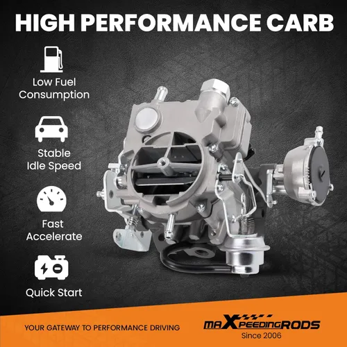 Miniatura 4 de maXpeedingrods Carburador de 2 barriles para Rochester 2GC Carb para motores de bloque pequeño Chevrolet Chevy 5.7L 350Cu 1970-1980/6.6L 400Cu