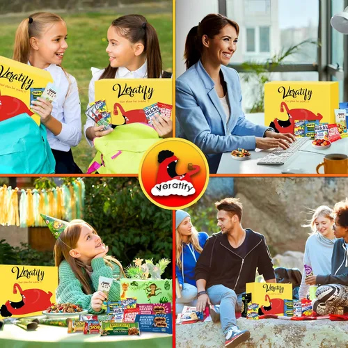 Miniatura 7 de Caja de aperitivos variada, cesta de regalo de surtido (84 unidades) Paquete de regalo variado perfecto para hombres, mujeres, adultos, oficina
