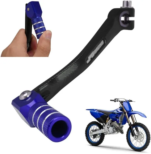 Miniatura 12 de JFG RACING Palanca de cambio plegable para motocicleta, pedal CNC universal para CRF XR RM KX KLX TTR PW SSR Apollo TAO TAO SDG 50cc - 125cc Dirt