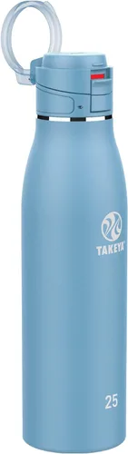 Miniatura 21 de Takeya Traveler - Taza de café de viaje de acero inoxidable con tapa abatible (25 onzas, ónix) – Taza aislada a prueba de fugas para café y té Ónice