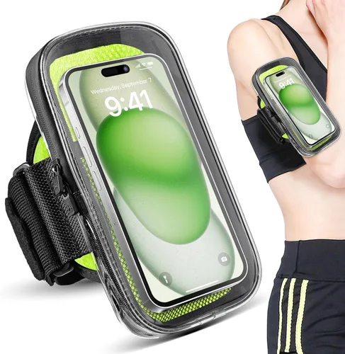 Miniatura 9 de Soporte para teléfono para correr, brazalete para iPhone 16 15 14 13 Pro Max 12 11 Plus X Samsung Android de hasta 6.9'', bandas universales