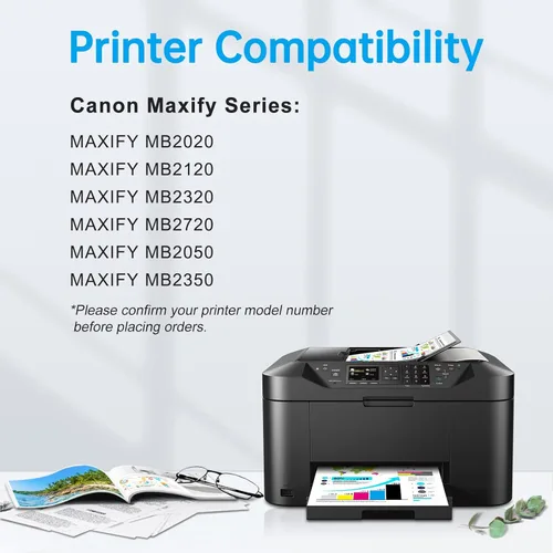 Miniatura 2 de Maxify PGI-1200XL 1200 - Paquete de 15 cartuchos de tinta compatibles con Canon 1200 1200XL PGI-1200 XL para impresora Maxify MB2720 MB2050 MB2350