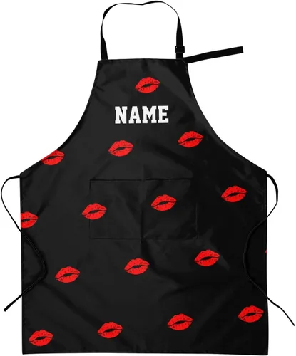Miniatura 15 de Delantal personalizado para mujeres y hombres, delantal de cocina personalizado con bolsillos, delantales de chef personalizados