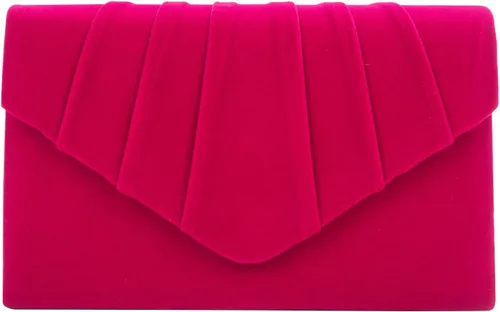 CurvChic Bolso de noche para mujer, bolso de mano de ante sintético, bolso de fiesta, bolso de graduación nupcial