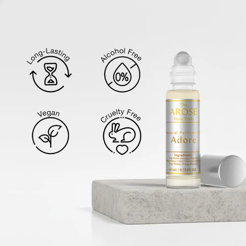Miniatura 3 de Adore - Aceite de perfume The Arose New York, sin alcohol, vegano, tamaño de bolsillo, tamaño de viaje, de larga duración, fragancia inspirada