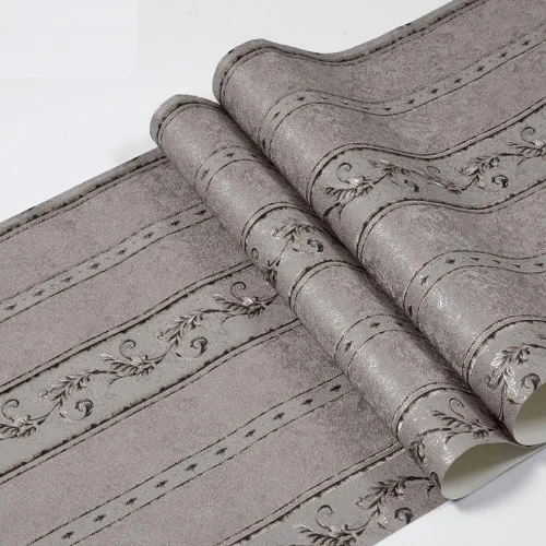 Q QIHANG Papel tapiz de PVC de damasco de flores 3D de lujo europeo para dormitorio, sala de estar, fondo de televisión, decoración retro del hogar,