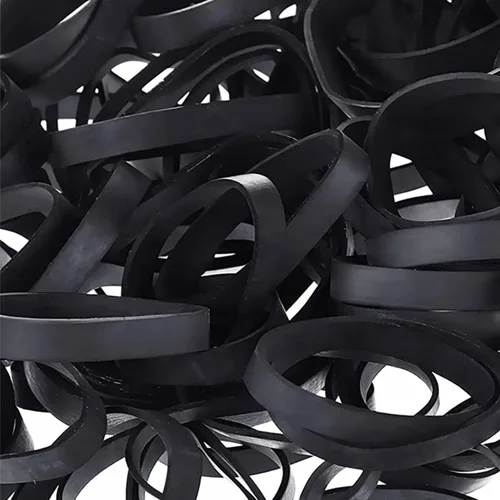 Banda de goma táctica negra – Resistente a los rayos UV, resistente al calor, al frío, gruesas y fuertes, bandas de goma elásticas al aire libre,