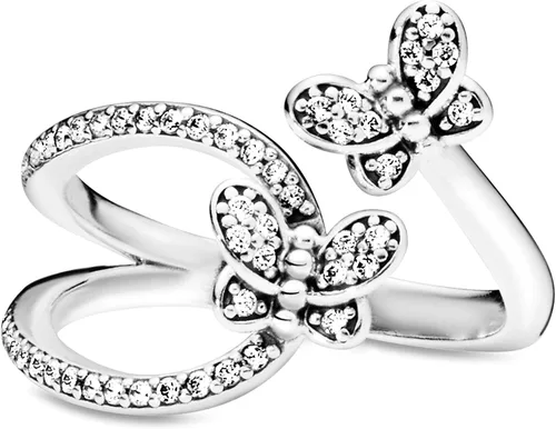 Miniatura 7 de PANDORA Jewelry Sparkling Butterfly Open Cubic Zirconia Ring in Sterling Silver