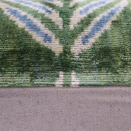 Miniatura 6 de CANVELLO -Exquisita almohada/cojín de plumón: almohadas de plumas elegancia y arte Almohadas icónicas con diseño Ikat Seda de terciopelo suave