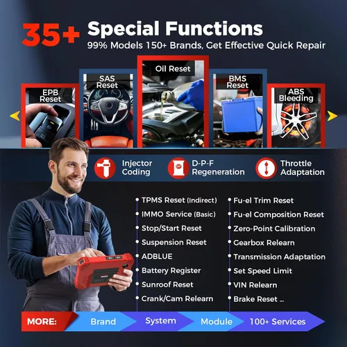 Miniatura 5 de Launch Herramienta de escaneo bidireccional inalámbrico X431 CRP919XBT con código ECU, CANFD y DoIP, escáner OBD2 de diagnóstico de todo el sistema