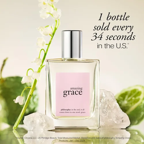 Miniatura 4 de philosophy Amazing Grace perfume- Clean & Floral Women's Perfume - con notas de bergamota, muguet y almizcle - fragancia duradera