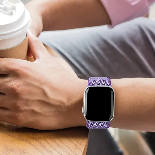 Miniatura 6 de Stretchy Braided Solo Loop Compatible for Apple Watch Band 38mm 40mm 41mm 42mm 44mm 45mm 46mm 49mm Adjustable Elastic Nylon for iWatch Series 11 10
