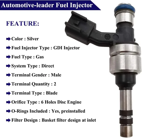 Miniatura 4 de 6 inyectores de combustible FJ1157 12634126 de 6 agujeros para Buick Enclave/Lacrosse; Cadillac ATS, CTS, SRX, XTS; GMC Canyon, Terrain; Chevrolet