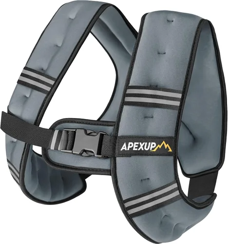 Miniatura 38 de APEXUP - Chaleco con peso de 5, 10, 15, 20, 25 y 30 libras para hombre y mujer, con rayas reflectantes, equipo para entrenamiento de fuerza y correr