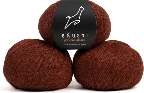 Miniatura 97 de 100% Hilo de Alpaca para Bebé para Tejer y Ganchillo - Juego de 3 Madejas de Hilo Premium DK - Ligero, Hipoalergénico y Térmico Hecho en Perú - N010