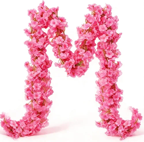 Miniatura 9 de YRIOWMI 10 guirnaldas de rosas falsas, flores artificiales de vid de 7.5 pies, para mesa, telón de fondo de boda, arco, pared, fiesta, manto, Champán