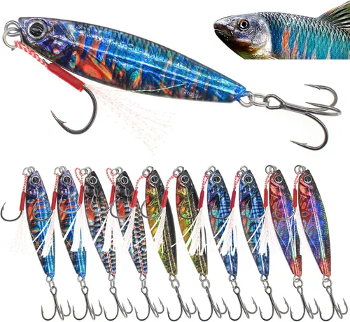 Plantillas de pesca verticales de agua salada, cuchara de jigging vertical, señuelos de atún de pesca, señuelos artificiales de pesca para atún,