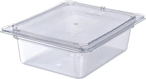 Miniatura 5 de Carlisle FoodService Products 10221B07 StorPlus - Bandeja de comida de tamaño medio, policarbonato, 4 pulgadas de profundidad, transparente