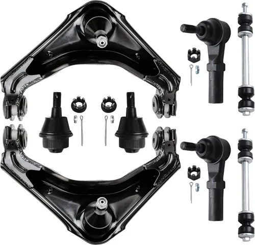 Miniatura 68 de Detroit Axle - Kit de brazos de control de extremo delantero de 8 piezas para Dodge Dakota 00-04, Durango 00-03, 4 brazos de control superior e