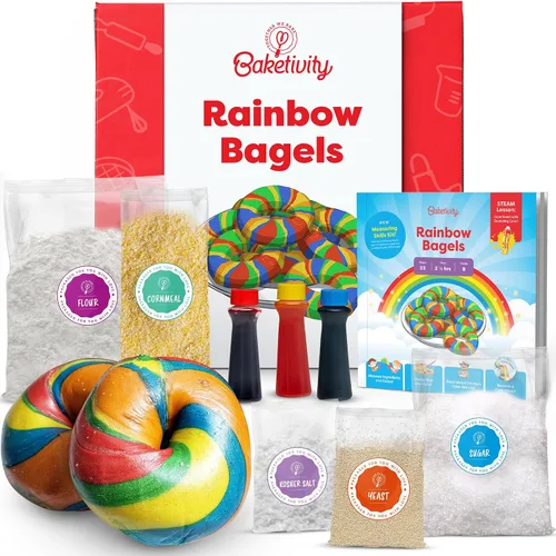Miniatura 13 de Baketivity Kids - Juego de hornear para niños, kit de suministros para fiestas de comida para adolescentes, lecciones de cocina esenciales