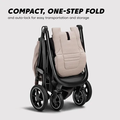 Miniatura 3 de Baby Jogger City Mini Air - Cochecito ligero color negro intenso, asiento ajustable con suspensión de ruedas todo terreno con soporte de Negro vivo