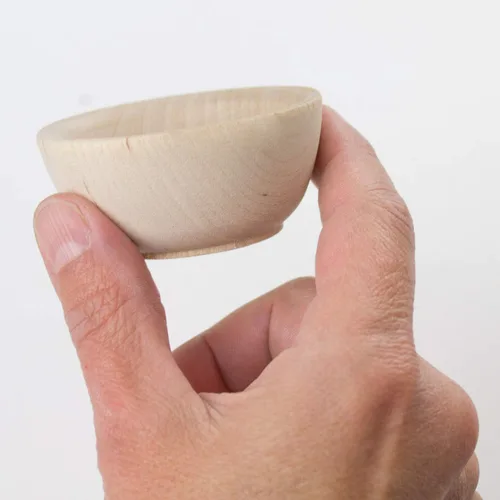 Miniatura 3 de Chica and Jo Juego de 10 cuencos pequeños de madera sin terminar – Cuencos de pellizco, tazas de condimentos, saleros (10) – Fabricado