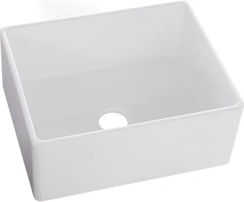 Miniatura 10 de Elkay SWU1517WH - Fregadero de barra de montaje inferior de arcilla refractaria de 16-7/16" x 18-15/16" x 9-1/16", color blanco