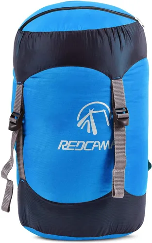 Miniatura 11 de REDCAMP - Saco de compresión de nailon, 10L/17L/27L/40L, bolsa de dormir ligera, ideal para mochileros, senderismo y campamento, azul/amarillo/verde