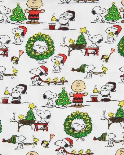 Miniatura 4 de INTIMO Peanuts - Pijama unisex para niños y niñas, diseño de Papá Noel, Snoopy Charlie Brown