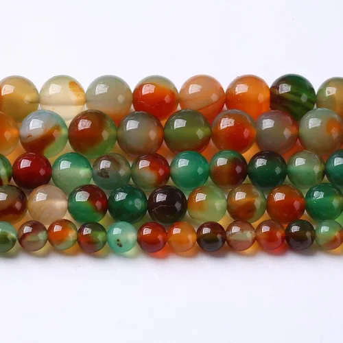 Miniatura 51 de Cuentas de jade verde chino natural, piedras preciosas, cuentas redondas sueltas para hacer joyas, pulsera DIY, collar, 8mm, 45 piezas, 15 pulgadas