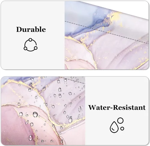 Miniatura 4 de Fintie - Monedero de piel sintética para monedas para mujeres y niñas, Rosa de mármol, Moda